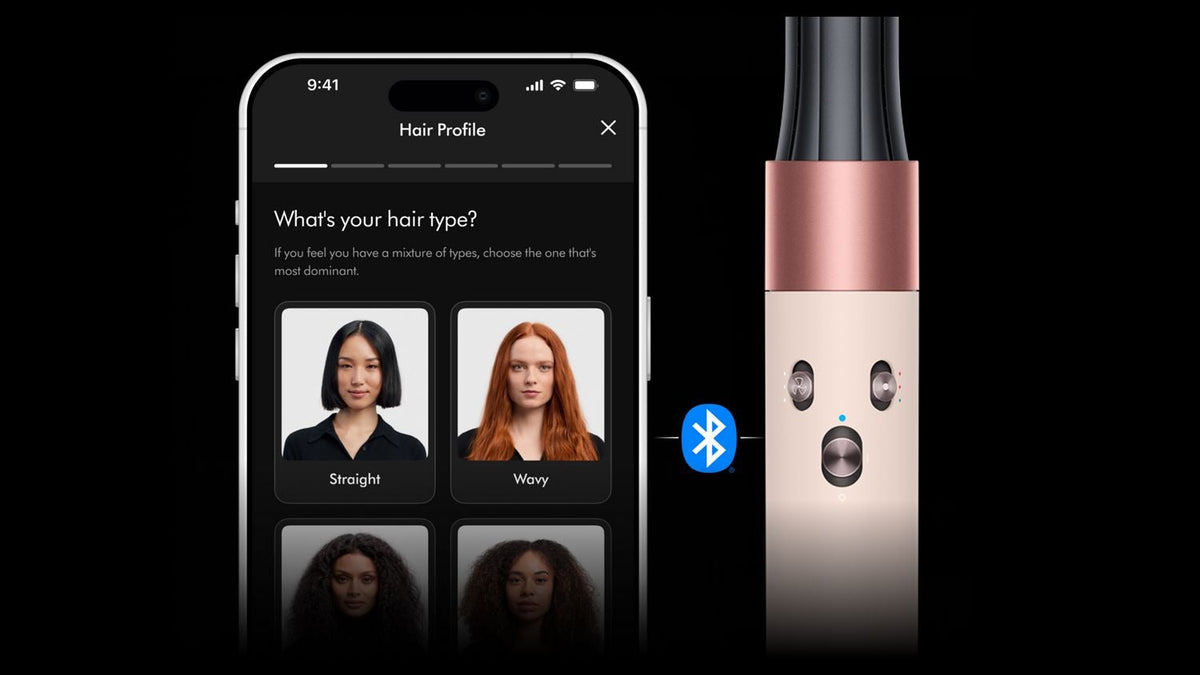 Multi-styler Dyson Airwrap i.d.™ - cheveux raides à ondulés (Soie ambrée)
